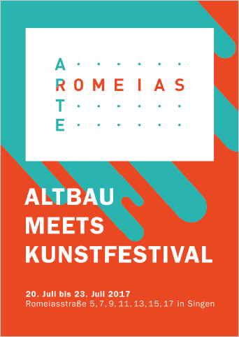 Flyer des Kunstprojekts Arte Romeias