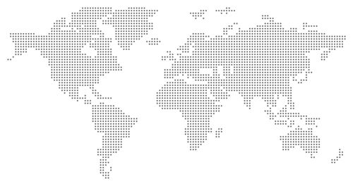 Monochrome world map